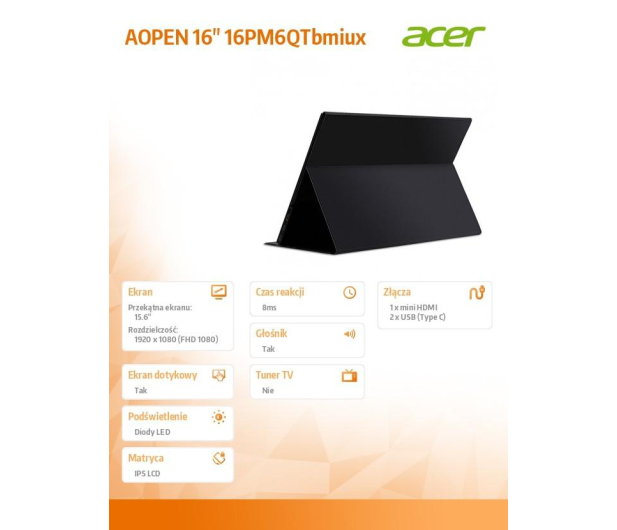 AOPEN 16PM6QT Powered by Acer Dotykowy - 683891 - zdjęcie 7
